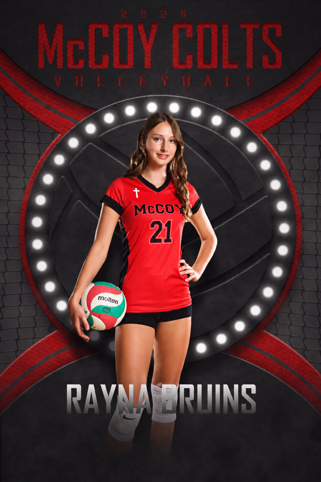 Rayna Bruins — McCoy Colts volleyball poster