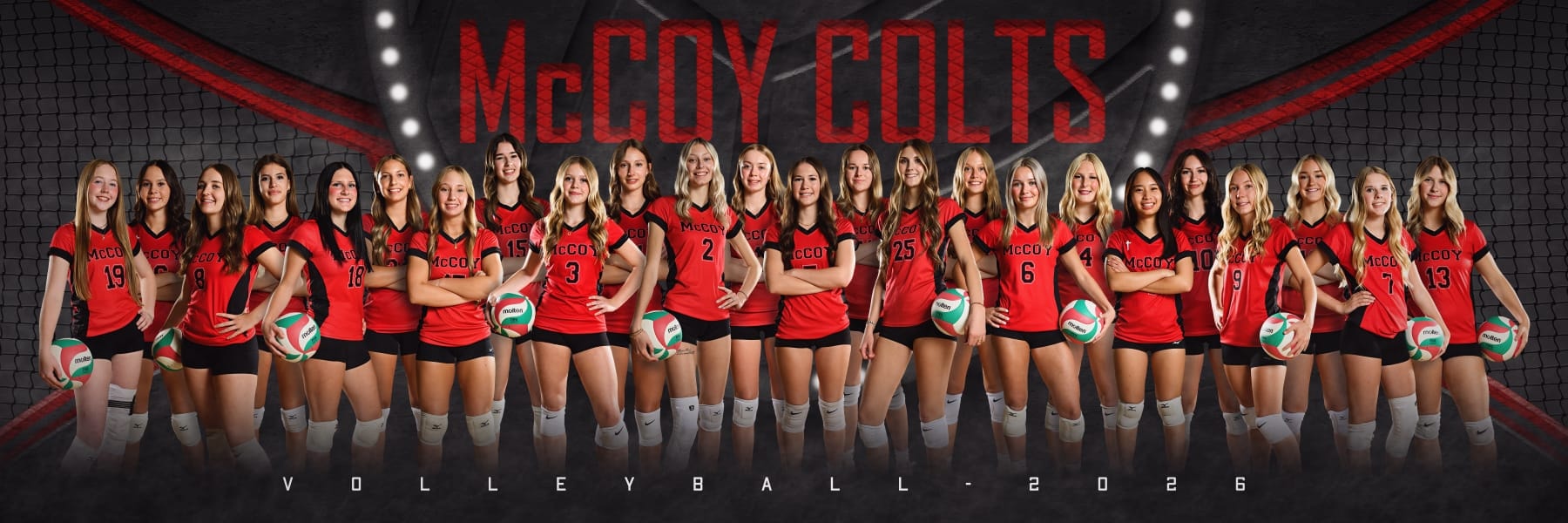 McCoy Colts volleyball team photo